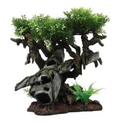 Décor Terrarium épave D' Avion Arbre