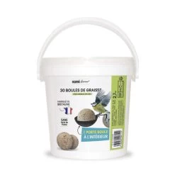 Seau Boules De Graisse X30 + 1 Porte Boules