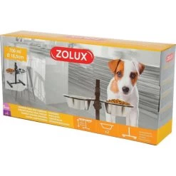 Zolux Support Réglable 2 Bols Inox 700ml Ø16,5cm
