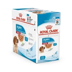 ROYAL CANIN Bouchées En Sauce Pour Chiot (Medium) 10X140G