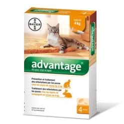 Advantix Antiparasitaire Chat/lapin : - De 4 Kilos