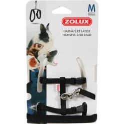 Zolux Harnais Et Laisse Nacs : Noir, M
