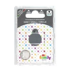 Médaille MyFamily Basic : Petit Cerle, Gris