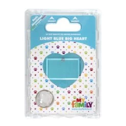 Médaille MyFamily Basic : Grand Coeur, Azur