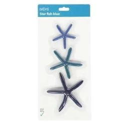 Déco étoile De Mer Bleu X3 : Résine, 16x35cm