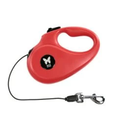 MARTIN SELLIER Laisse Retractable + Cordon XS Rouge 3M