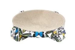 Griffoir Rond Chat Papier Ondulé Papillon