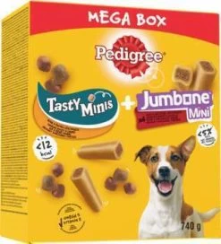 Pedigree Mega Box Chien : Tasty Minis + Jumbone Mini