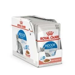 ROYAL CANIN Lot 12 Sachets En Sauce Indoor Pour Chat 85 G