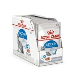 ROYAL CANIN Lot 12 Sachets Mousse Indoor Pour Chat - 85 G