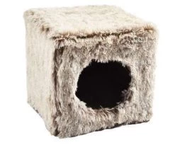 BOBBY Cube Poilu Gris